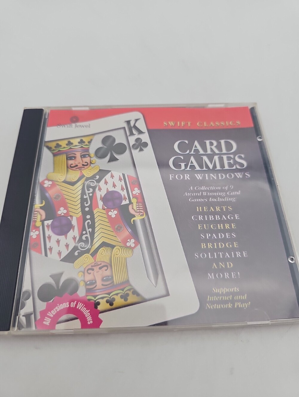 Swift Classics Card Games For Windows PC CD-ROM Hears Cribbage Spades ML418